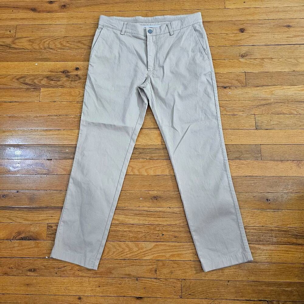 Spoke Chinos Mens Size 32W 27L Beige Regular Fit
